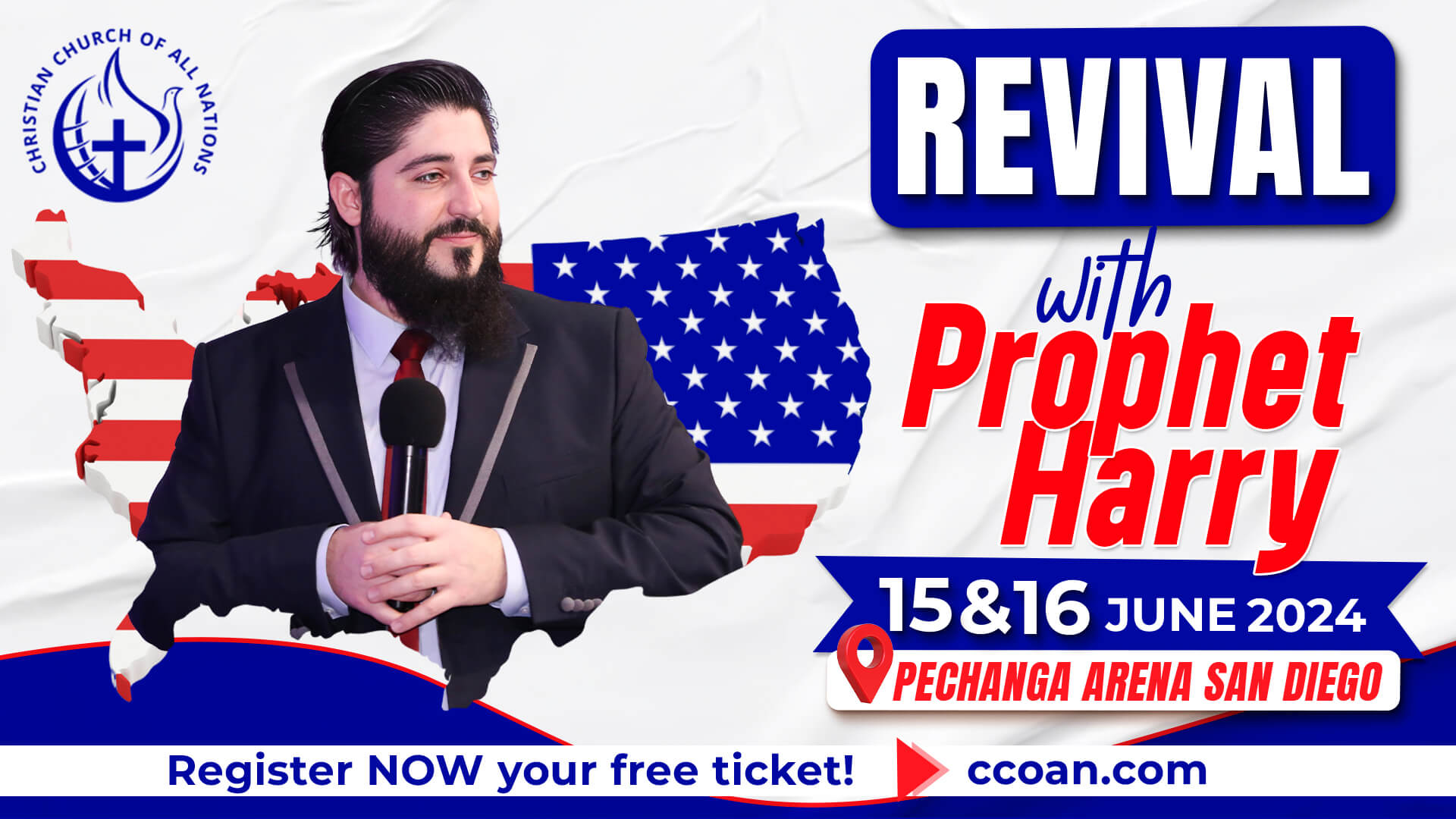SAN DIEGO – USA REVIVAL WITH PROPHET HARRY!
